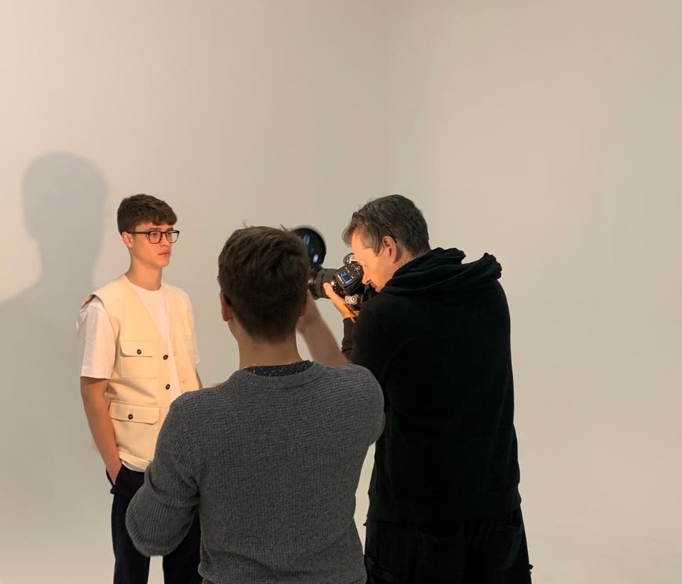 Behind the scenes at our latest shoot