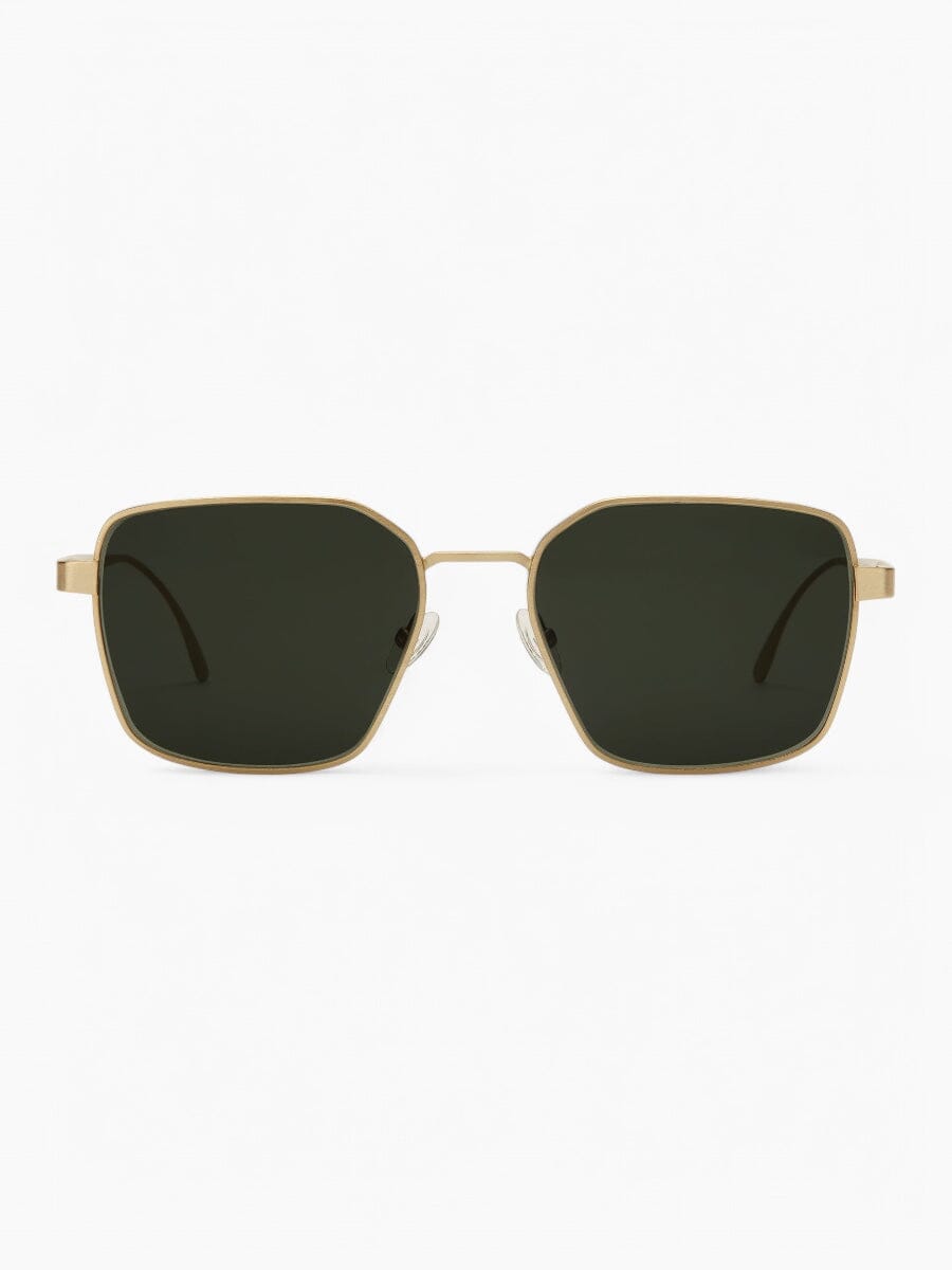 Hamilton Gold with Green Lenses Sunglasses | FINLAY