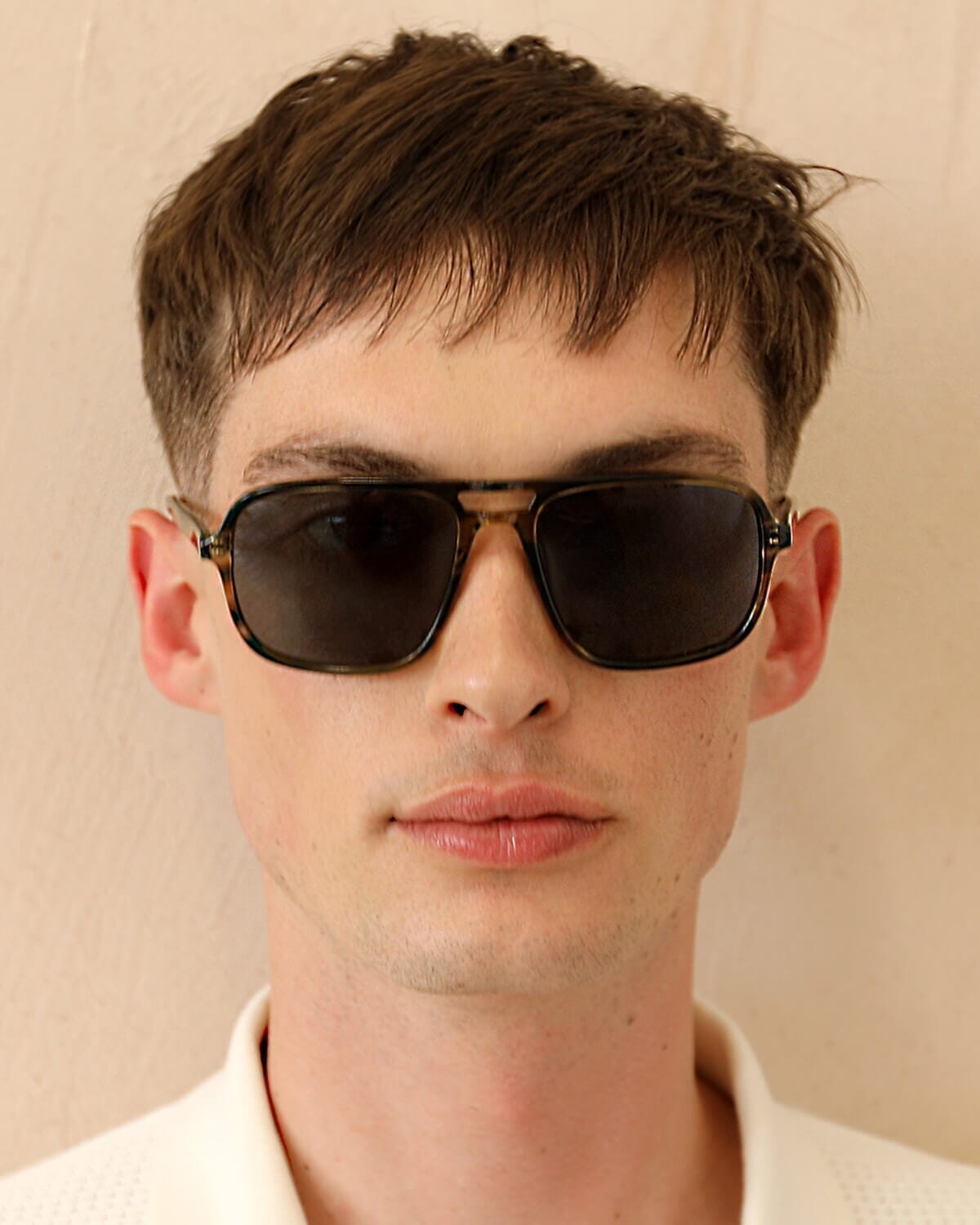 Ledbury Black with Brown to White Lenses Sunglasses | FINLAY