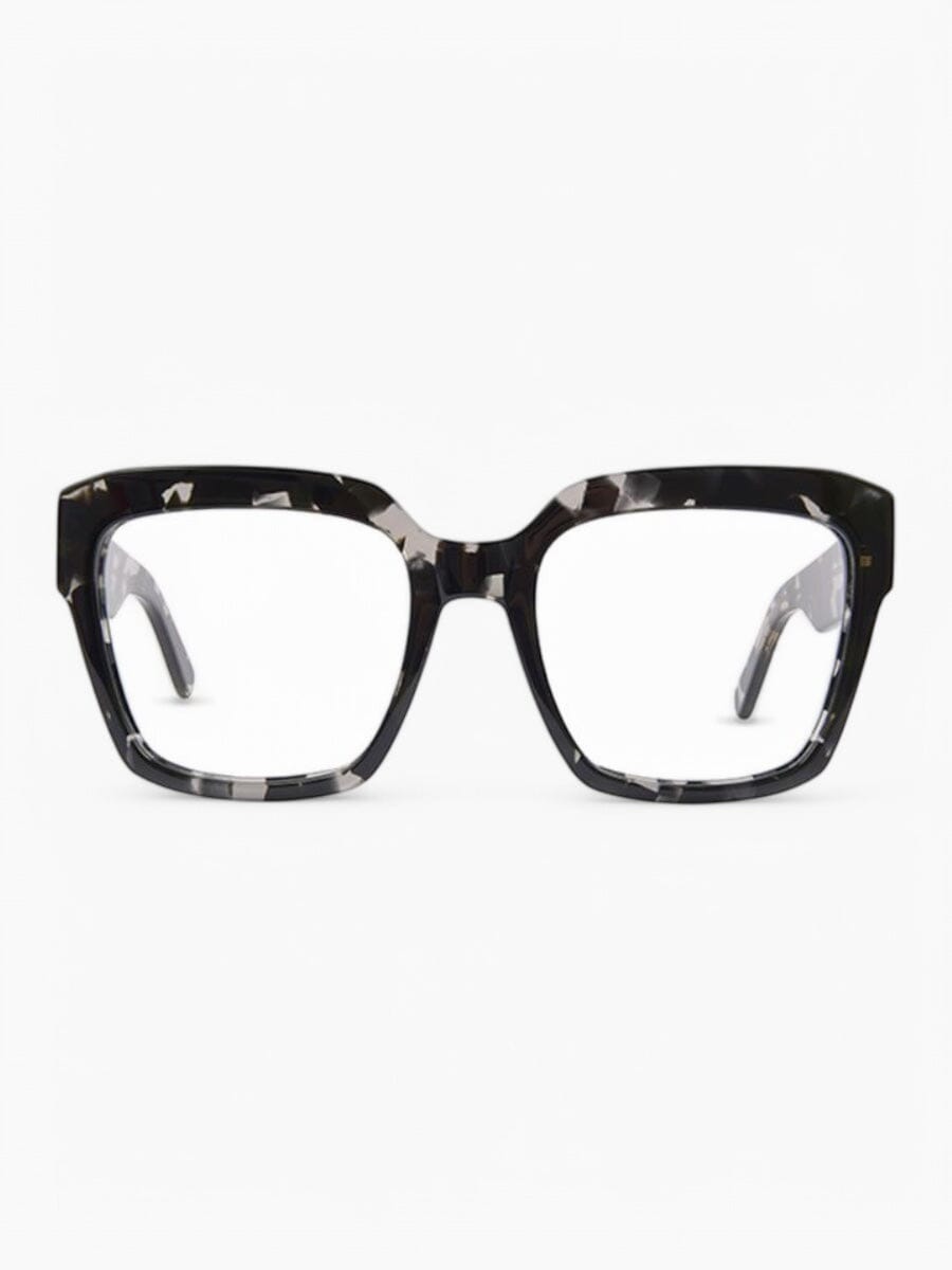Matilda Black Stone Frame Spectacles | FINLAY