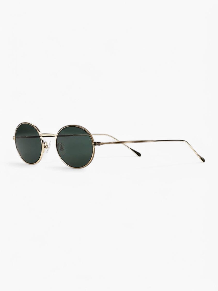 Theodore Gold with Green Lenses Sunglasses | FINLAY