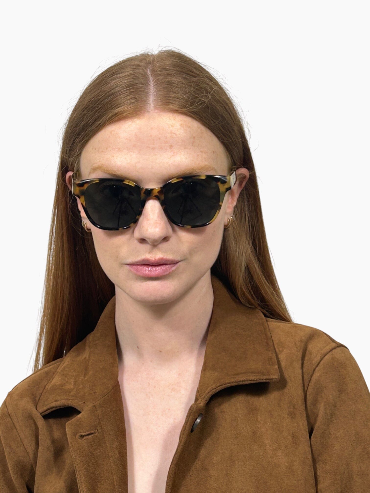 Vivian Marble with Brown to White Lenses Sunglasses | FINLAY