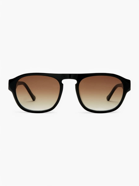 Wallace Black with Brown to White Lenses Sunglasses | FINLAY